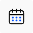 Talk To Customers On Slack Live Chat - Desku Developers Store A calendar icon on a white background with a slack live chat integration.