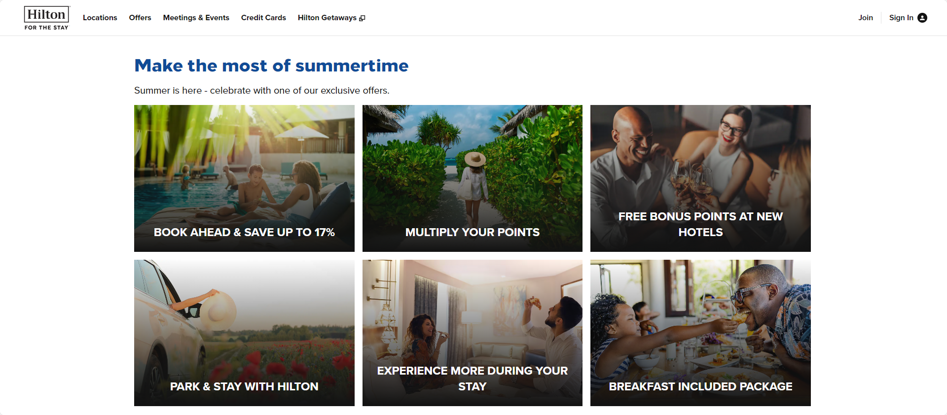Hilton - customer centric company