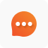 Ai Automation Solutions For Customer Engagement - Desku An orange icon with a speech bubble on it, representing ai automation.