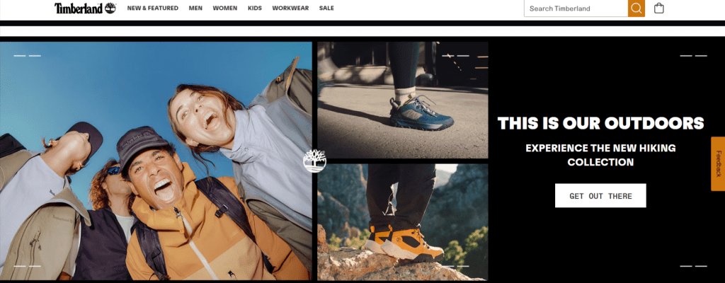 A website that illustrates proactive customer service using a picture of a man and a woman.