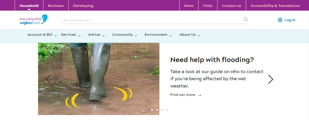 A website page showcasing a person donning stylish boots.