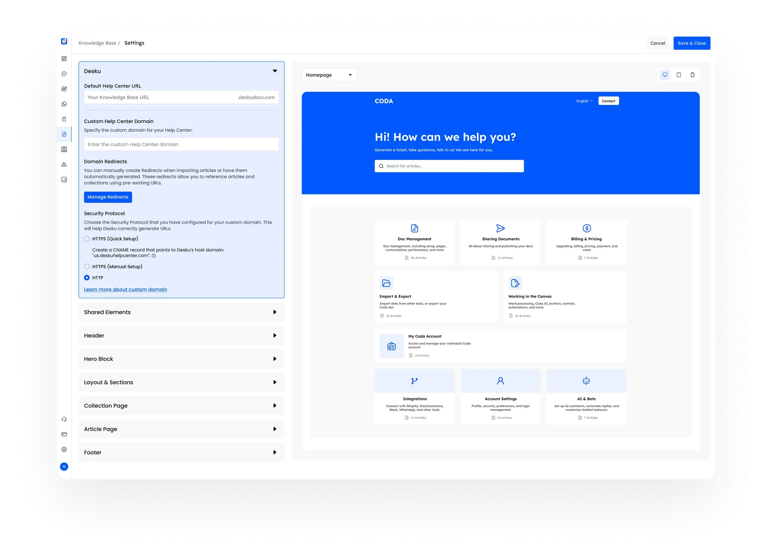 Ai Customer Service Software - Desku Knowledge base