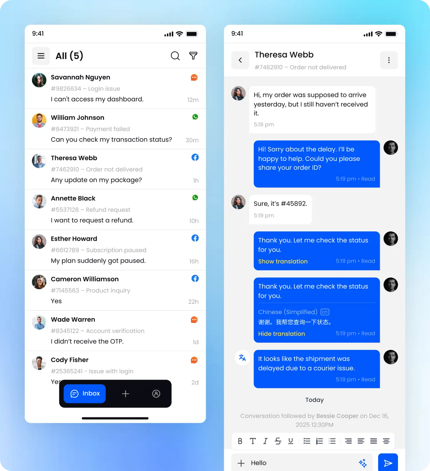 Platform social inbox feature 10