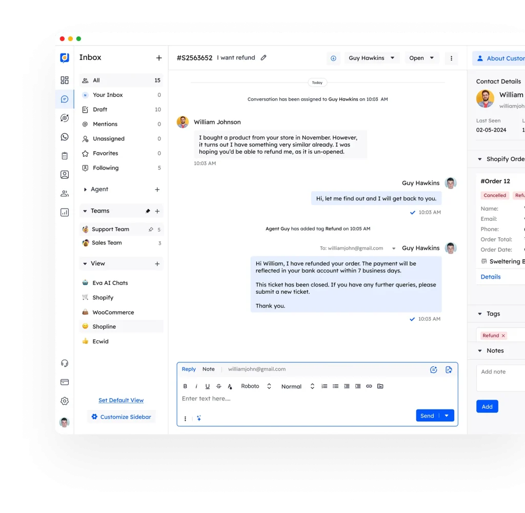 Solutions customer service software