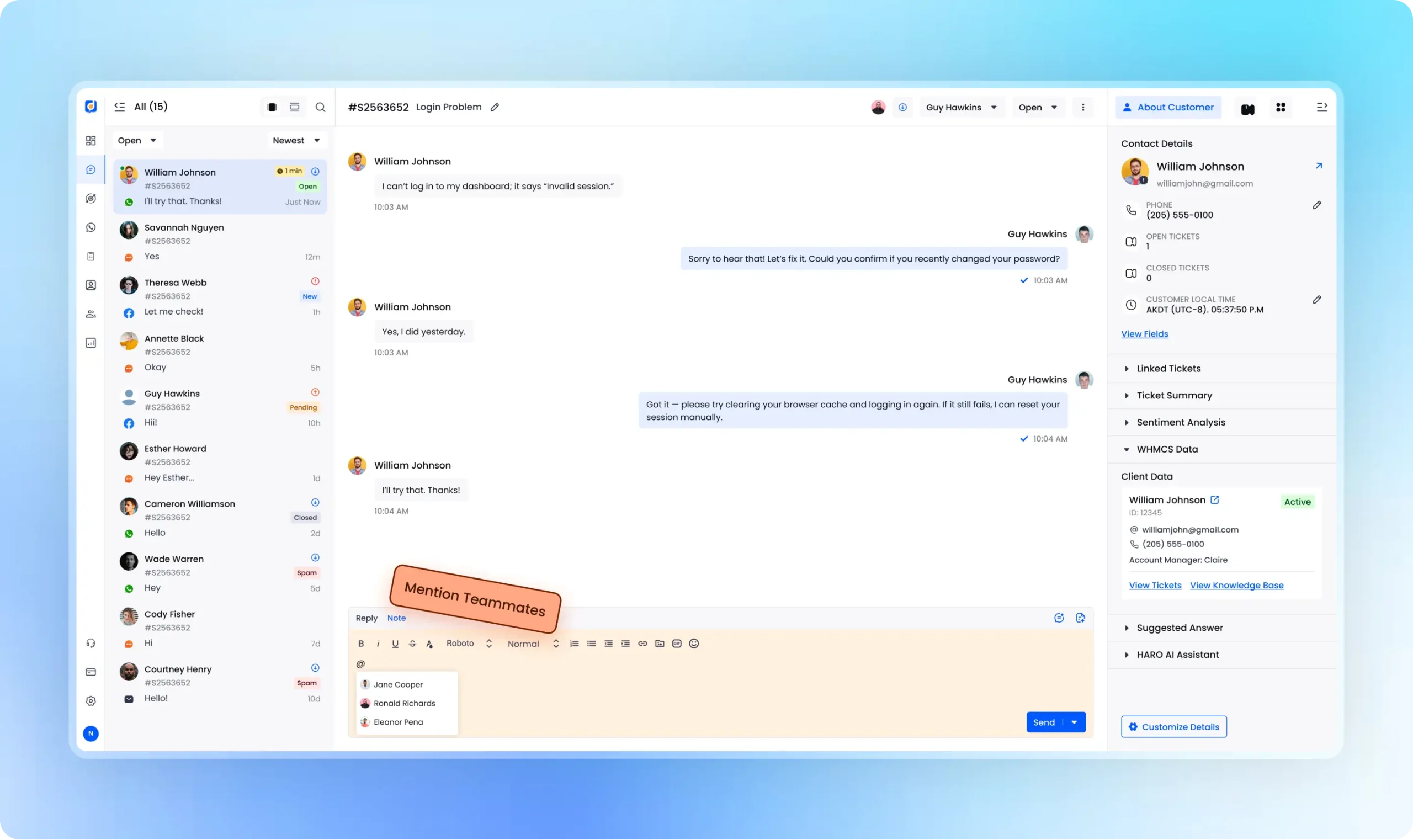 What is customer support collaboration scaled