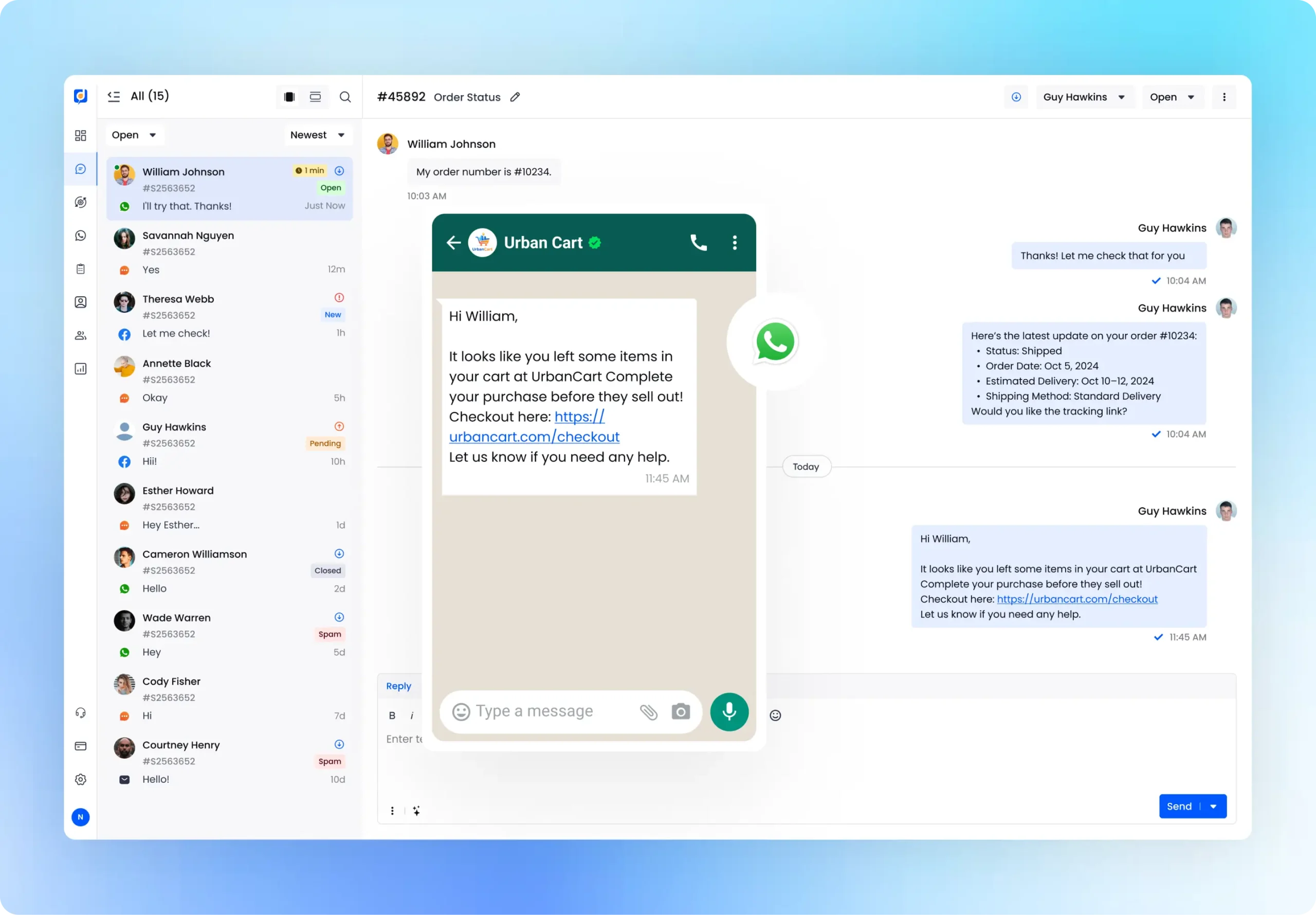 Integration whatsapp ai automation scaled