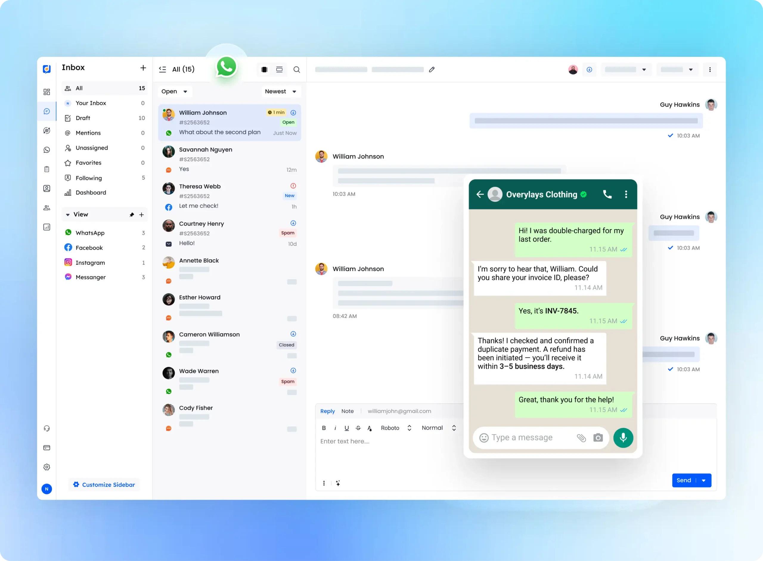 Integration whatsapp business green tick scaled