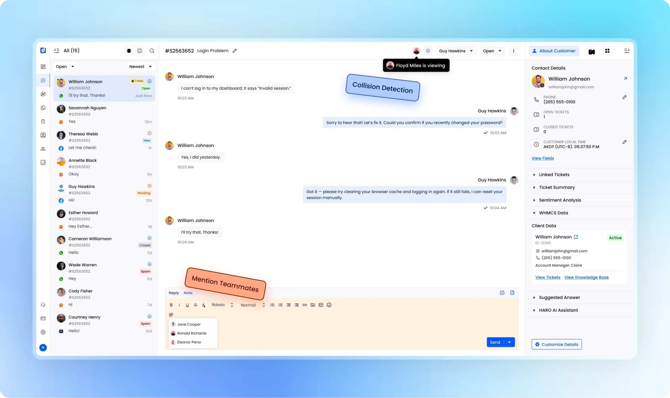 Integration whatsapp business whole team scaled